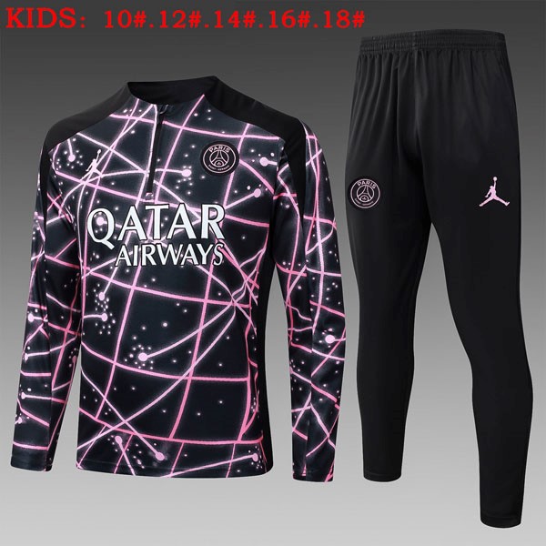 Ninos Sudadera De Training PSG 2025/26 Negro Rosa 3